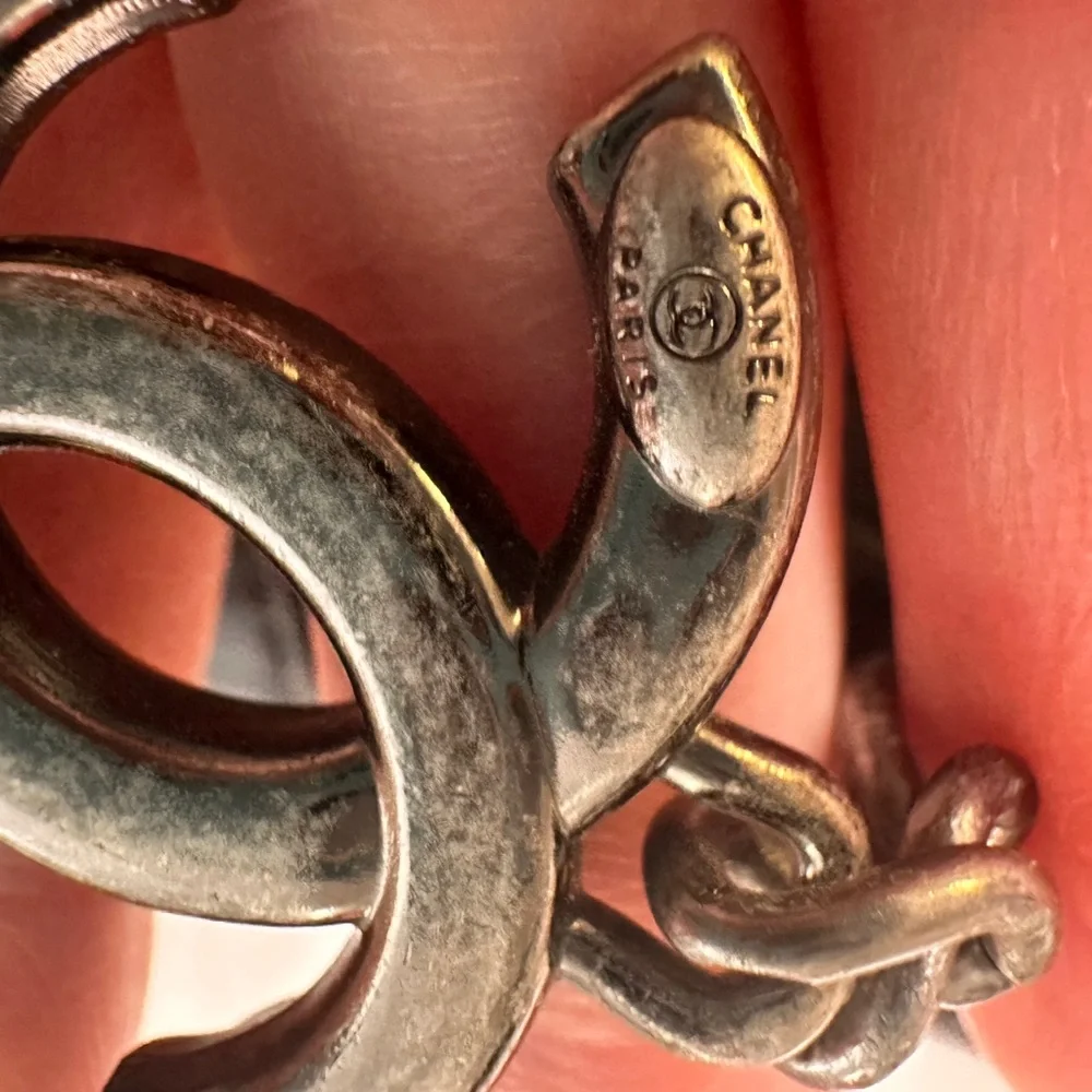 CHANEL  Black Quilted Crossbody Bag with Chain - Picture 9 of 14